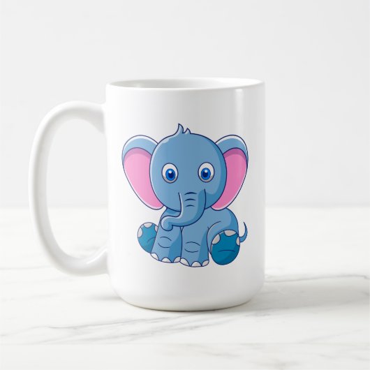 Mug Eléphant Bébé mignon (Gauche)