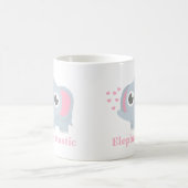 Mug Eléphant Bébé mignon Avec Amour Pour Les Filles (Centre)