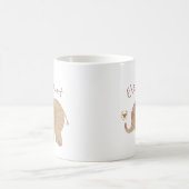 Mug Eléphant bébé rose Brown et bronze (Centre)