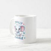 Mug Éléphant Bébé Totalement Adorable (Devant gauche)