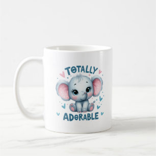 Mug Éléphant Bébé Totalement Adorable