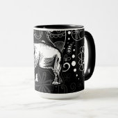 Mug Éléphant Blanc Dessin Paisley (Devant droit)