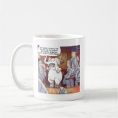Mug Éléphant Blanc Drôle Dans La Pièce (Gauche)