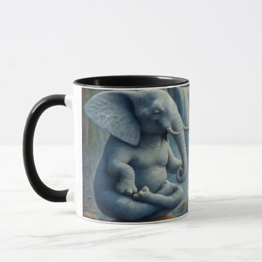 Mug Éléphant Bleu  (Gauche)
