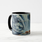 Mug Éléphant Bleu  (Devant gauche)