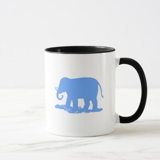 Mug Eléphant bleu (Droite)