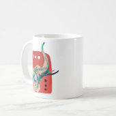 Mug Eléphant d'Afrique Abstraite (Devant gauche)