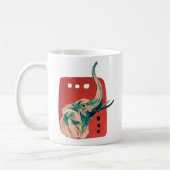 Mug Eléphant d'Afrique Abstraite (Gauche)