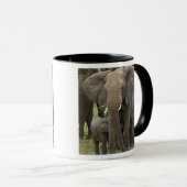 Mug Éléphant d'Afrique | Troupeau (Devant droit)