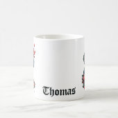 Mug Eléphant dans une mer de fleurs (Centre)