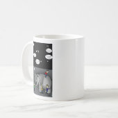 Mug Éléphant dans une salle obscure (Devant gauche)
