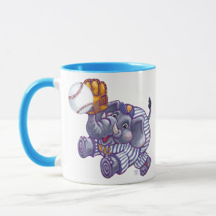 Mug éléphant de baseball
