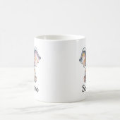 Mug Éléphant de bébé mignon lisant un livre personnali (Centre)