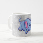 Mug Éléphant de dessin animé mignon (Devant gauche)
