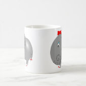 Mug Eléphant de fille avec mât rouge mou (Centre)