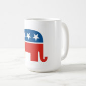Mug éléphant de Parti Républicain des Etats-Unis (Devant droit)