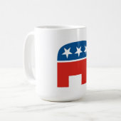 Mug éléphant de Parti Républicain des Etats-Unis (Devant gauche)