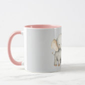 Mug Éléphant de safari gris (Gauche)