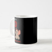 Mug Éléphant de sensibilisation à l'anévrisme cérébral (Devant gauche)