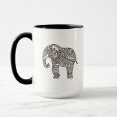 Mug Éléphant décoratif de style (Gauche)