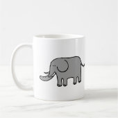Mug Éléphant drôle (Gauche)