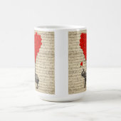 Mug Éléphant et ballons en forme de coeur (Centre)