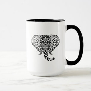 Mug Éléphant ethnique de motif