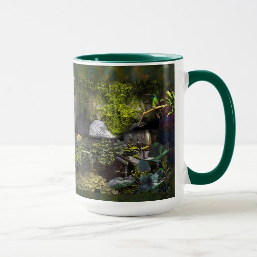 MUG ELEPHANT FAMILLE "GREEN ROOM" (Droite)