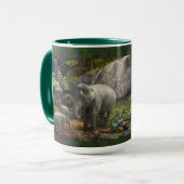 MUG ELEPHANT FAMILLE "GREEN ROOM" (Devant gauche)