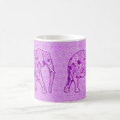 Mug Eléphant fleur - améthyste violet (Centre)