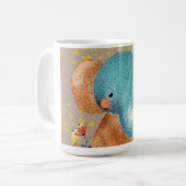 Mug Éléphant gracieux dans la nature (Devant gauche)