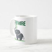 Mug Elephant Herbivore Plant Eating (Devant gauche)
