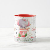 Mug Elephant Holidays Personnaliser Texte et nom (Centre)