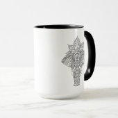 Mug Éléphant inspiré (Devant droit)