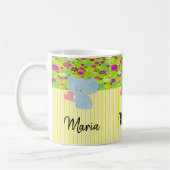 Mug Eléphant Jaune Blancs (Gauche)