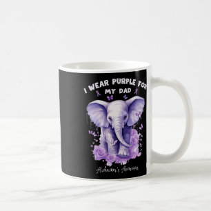 Mug Éléphant Je Porte Du Violet Pour Mon Père Heimerhe