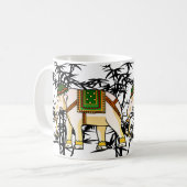Mug Eléphant Majestic dans la nature sauvage - Inde (Devant gauche)
