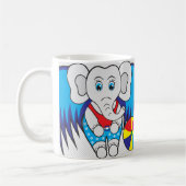 Mug Eléphant Majestic : Un symbole de force et de grâc (Gauche)