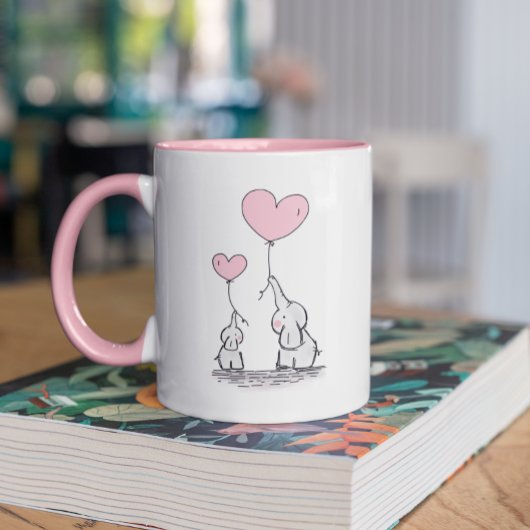 Mug Elephant Maman & Baby Baby shower de la Fête des M