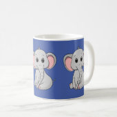 Mug Eléphant mignon (Devant droit)