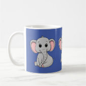 Mug Eléphant mignon (Gauche)