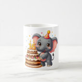 Mug Éléphant mignon 16e anniversaire (Centre)
