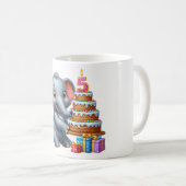 Mug Éléphant Mignon 5ème Anniversaire (Devant droit)