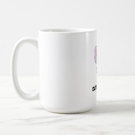 Mug Eléphant mignon avec bandeau de fleurs (Gauche)