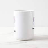 Mug Eléphant mignon avec bandeau de fleurs (Centre)