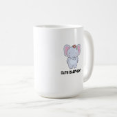 Mug Eléphant mignon avec bandeau de fleurs (Devant droit)