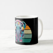 Mug Eléphant mignon bébé avec casque (Devant droit)