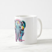 Mug Eléphant mignon bébé avec casque (Devant droit)
