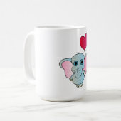 Mug Éléphant, Nature, Ballons (Devant gauche)