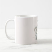 Mug Éléphant Oiseau Mignon (Gauche)